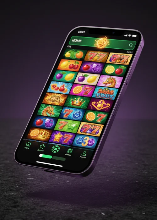 King Johnny Casino's vibrant mobile interface showcasing a PWA and exciting slot games, optimized for players.